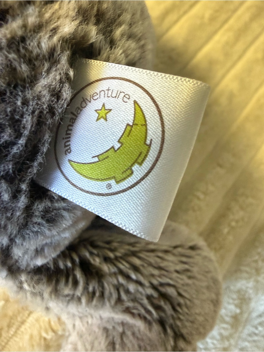 Grey Plush Bunny Soft Toy for Kids - Snuggle Comfort - Picture 3 of 5